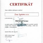 Certifikát Lexmark pro firmu Zvac Systems s.r.o.